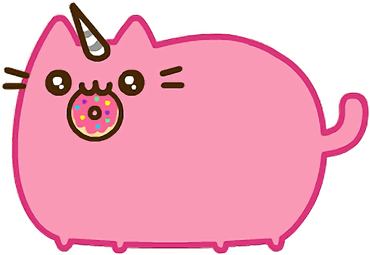 Report Abuse - Pusheen The Cat Pink Clipart (724x498), Png Download
