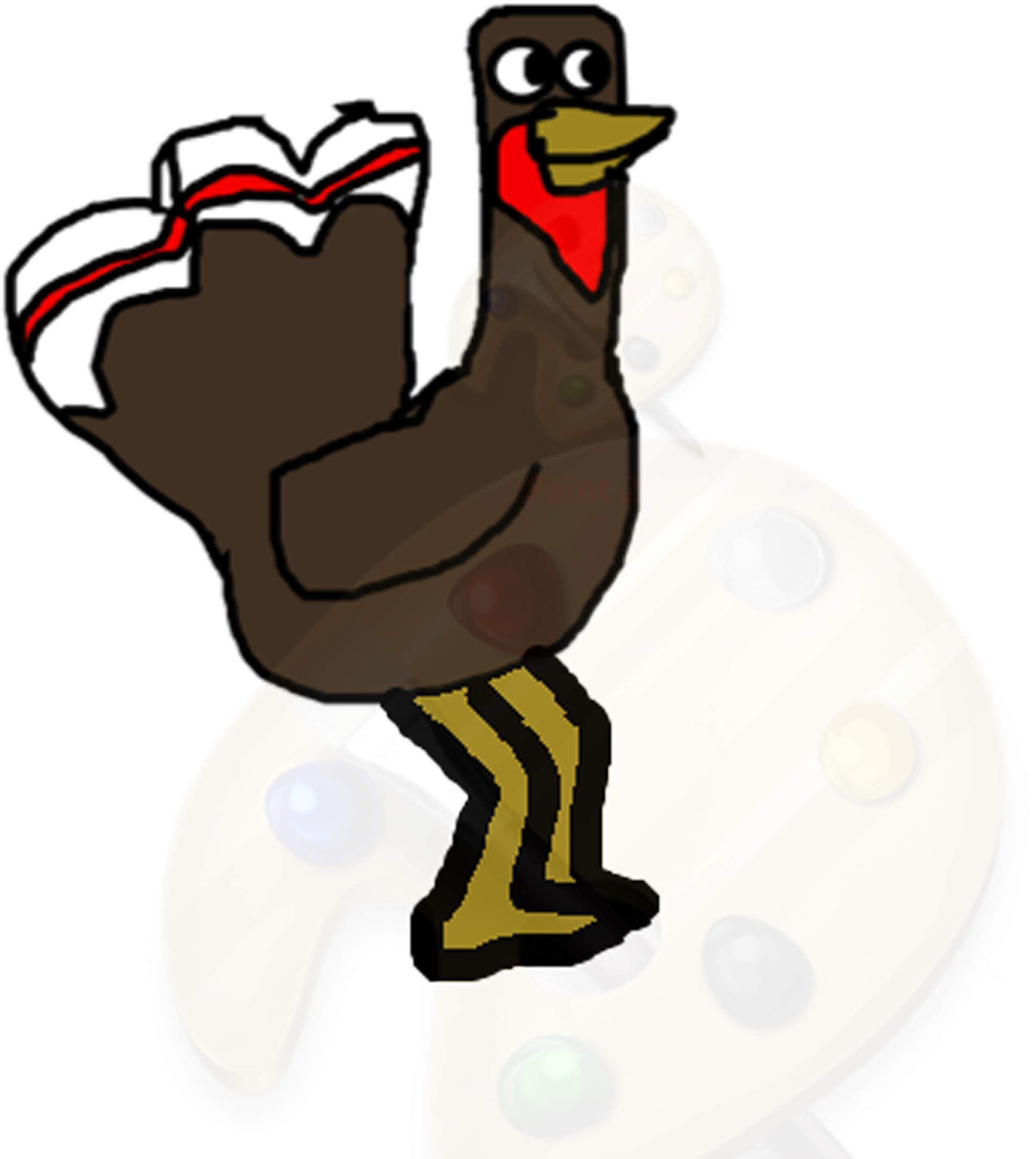 Image Turkey Png Chickenz Wiki Fandom Powered - Cartoon Clipart (2651x2524), Png Download