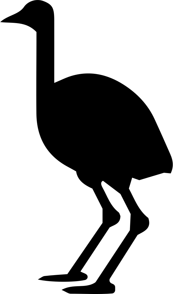 Ostrich Clipart Svg - Portable Network Graphics - Png Download (576x980), Png Download