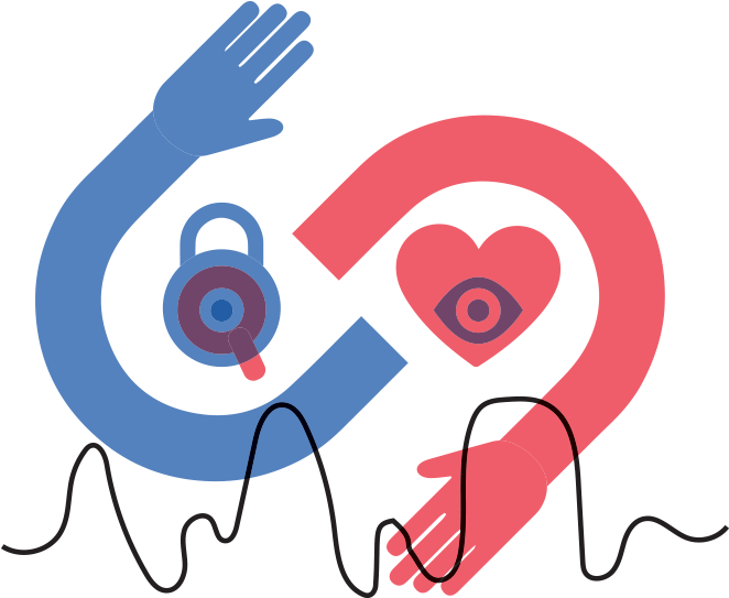 Playful Take On Helpful / Caring Hands Around The Heart - Illustration Clipart (800x800), Png Download
