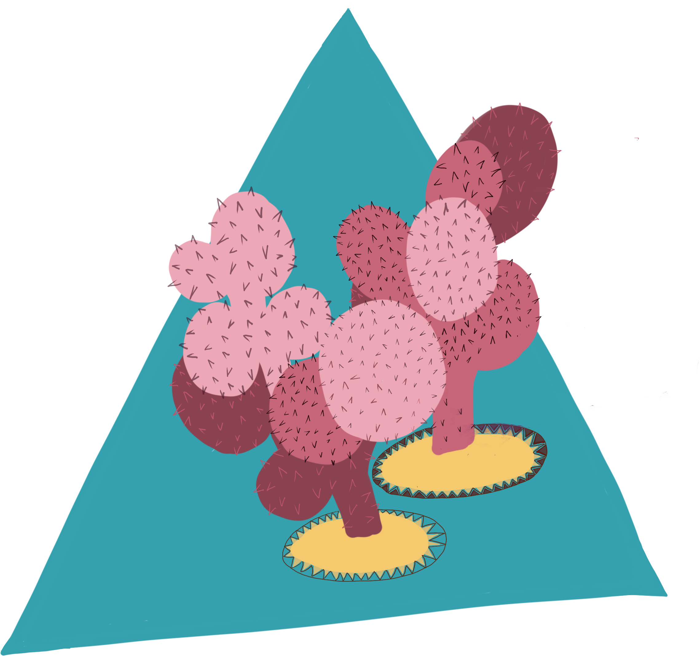 Cacti Demi - Clipart (2480x3508), Png Download