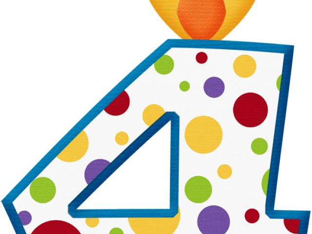 Pickles Clipart Happy Birthday - Number 4 Birthday Png Transparent Png (640x480), Png Download