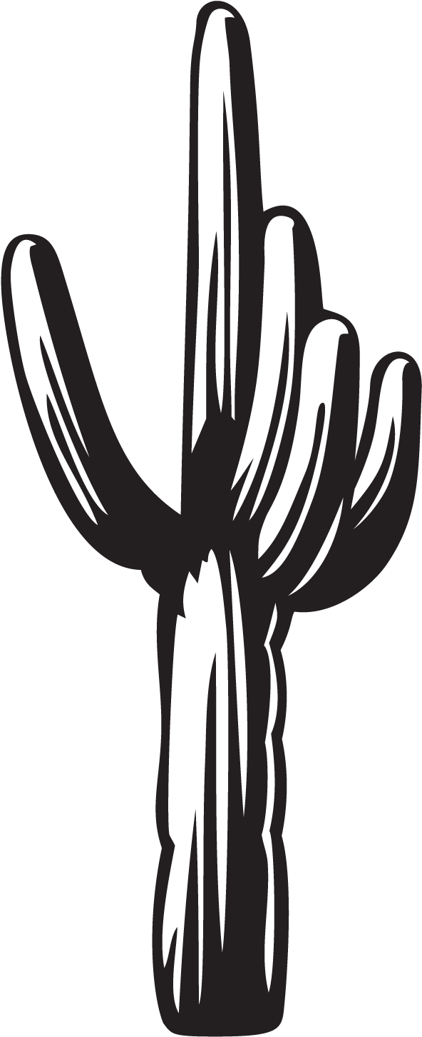 Saguaro Vector Clipart (600x1468), Png Download