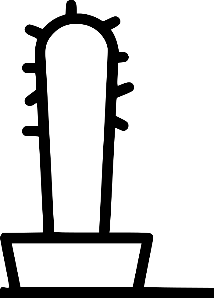 Cactus Plant Decoration Home Comments - Cactus Clipart (702x980), Png Download