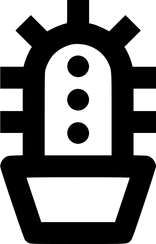 Cactus Comments Clipart (625x980), Png Download