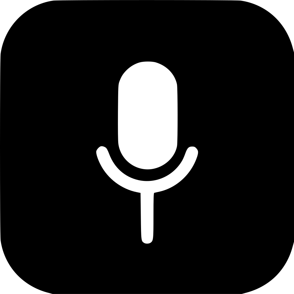 Mic Recoder Voice Sound Microphone Speak Png - Make Up Icon Png White Clipart (980x980), Png Download