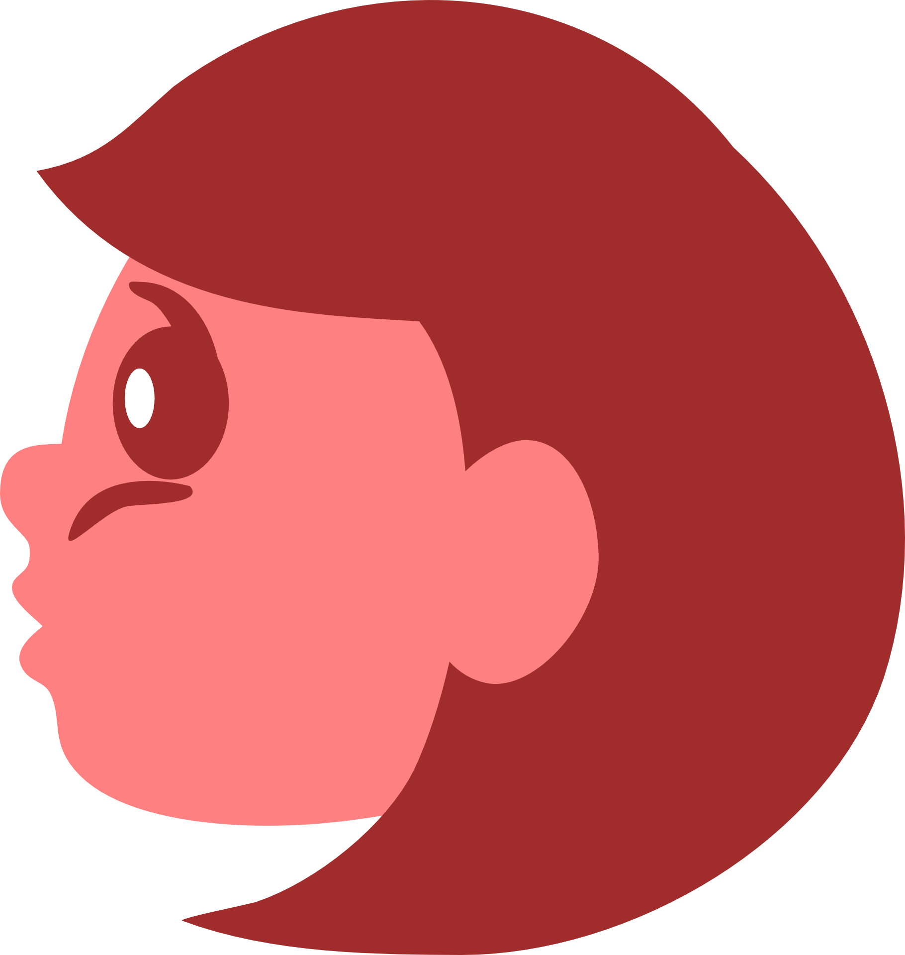 Cara De Una Persona De Perfil Clipart (757x800), Png Download