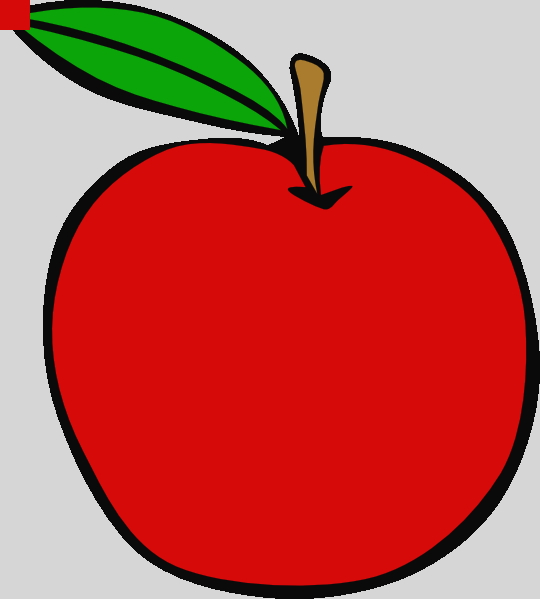 Fruit Clip Art Free Clip Art Fruit - Clipart Apple - Png Download (540x599), Png Download