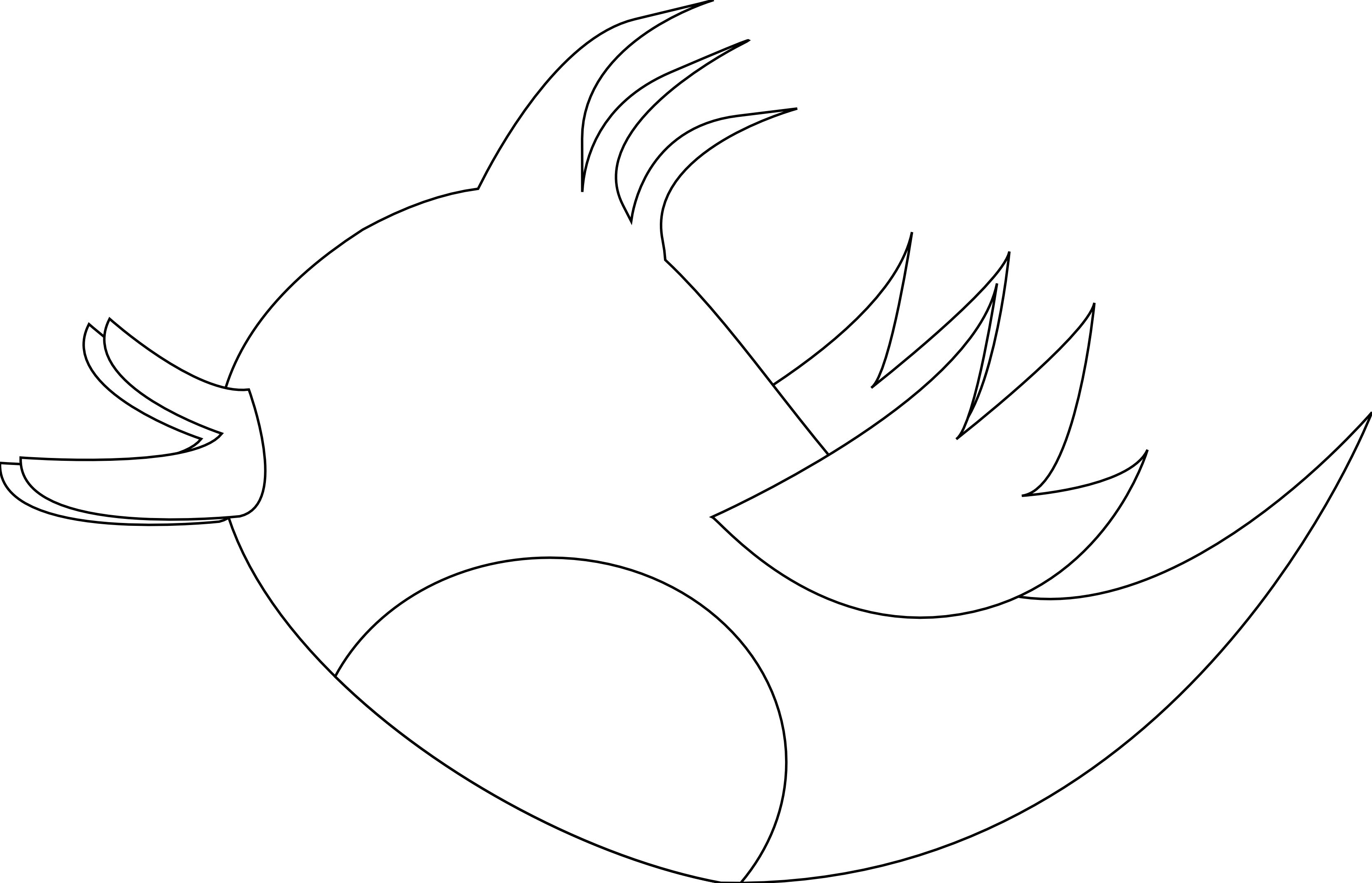 Net Clip Art Peace Dove 1 74 Black White Line Art - Cartoon - Png Download (3333x2146), Png Download