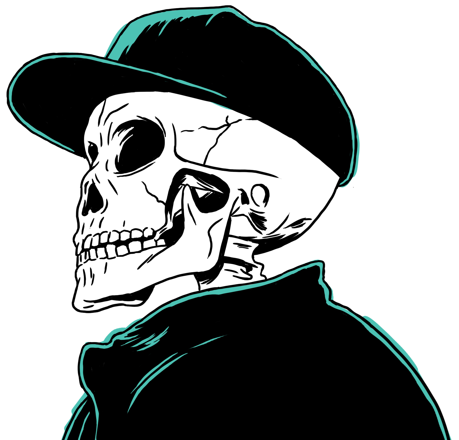 Chris Carfolite - Skull Clipart (4000x2250), Png Download