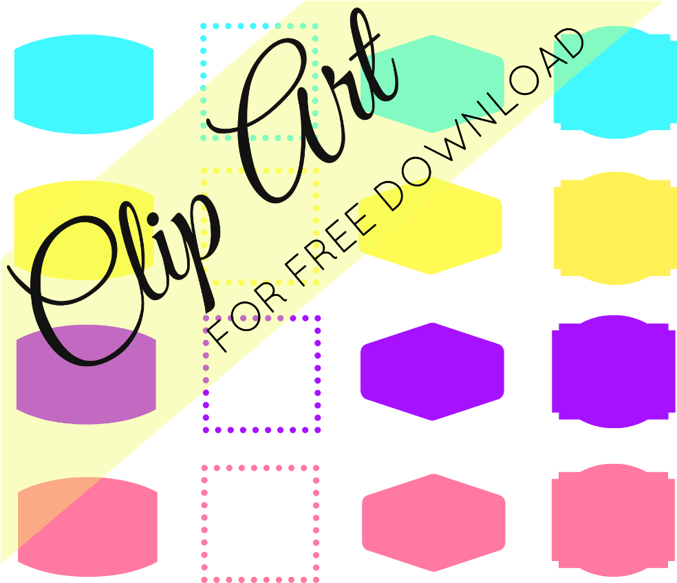 Pastel Labels Clip Art For Free Download - Clip Art - Png Download (1000x876), Png Download