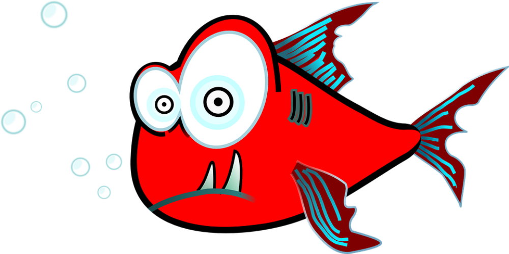 Are You The Target Of A - Piranha Clipart - Png Download (960x480), Png Download