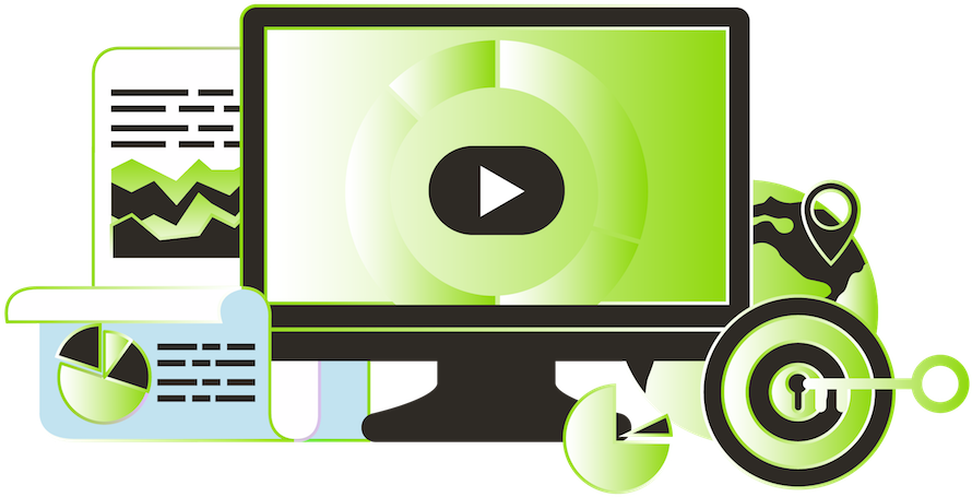 Host Live Events And Video Webinars - Web Conferencing Clipart (976x586), Png Download