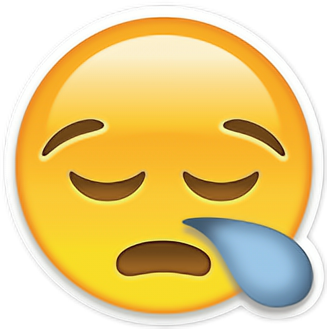 Emoji Emojis Emoticono Emoticonos Dormiendo Dormir - Transparent Background Sad Emoji Clipart (672x676), Png Download