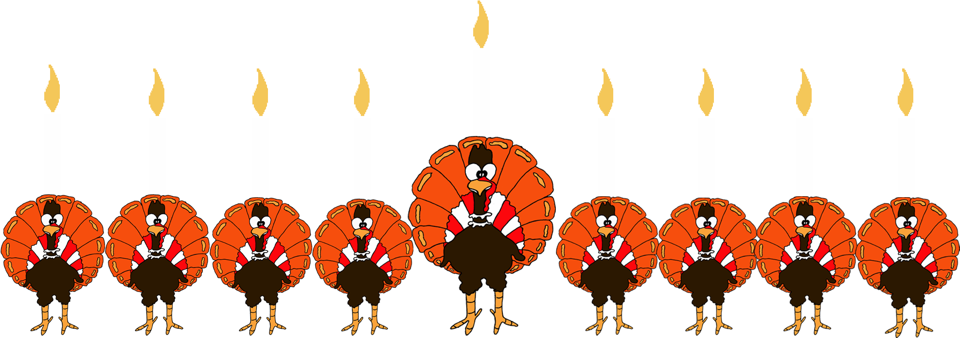 Thanksgivukkah Turkey Menorah - Freie Strecken-truthahn-karte Karte Clipart (2100x1500), Png Download
