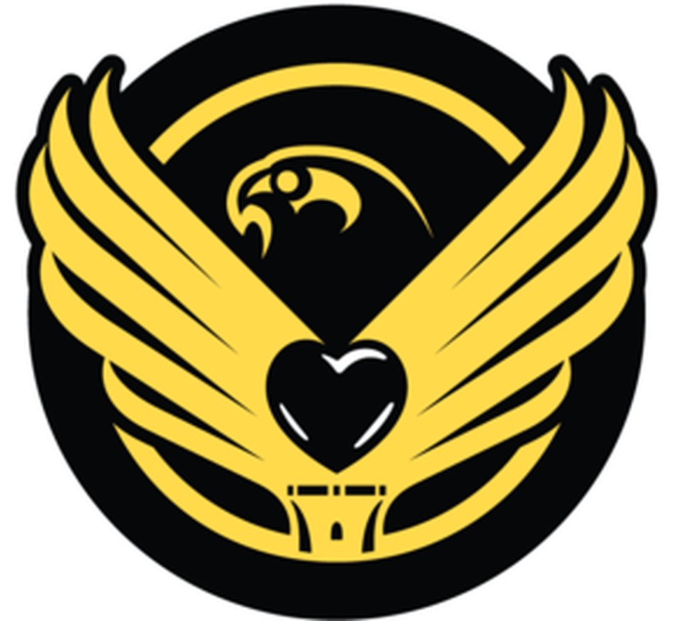 Hawkeyes Capture Massive Korean Teen - Black And Yellow Logo Png Clipart (1310x873), Png Download