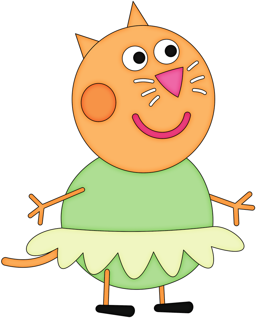 Minus Monster University, George Pig, Pig Party, Minions, - Candy Peppa Pig Bailarina Clipart (900x1109), Png Download