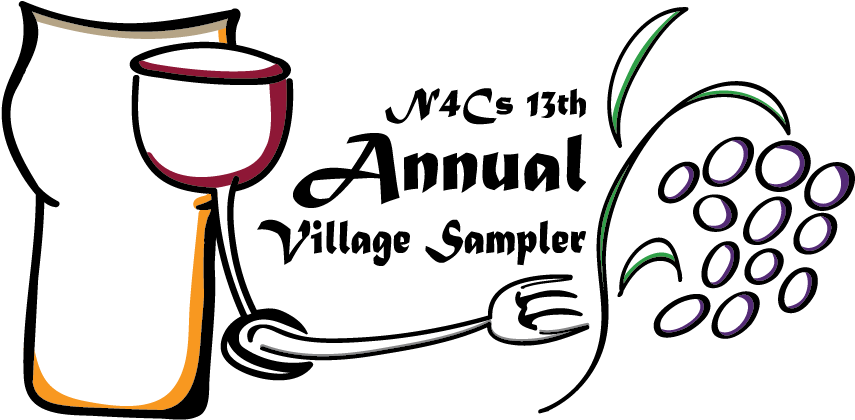 N4cs 13th Annual Village Sampler & Wine Tasting - Adara Clipart (874x485), Png Download