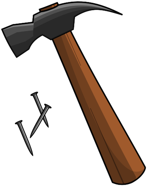 One Of The Churches In Our Area Has A Moveable Letter - Hammer And Nails Clip Art - Png Download (546x692), Png Download