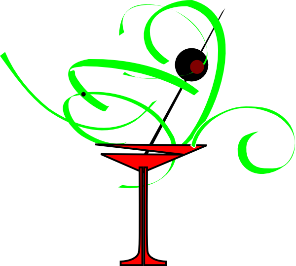 Bachelorette Party Martini Glasses Clipart (600x540), Png Download