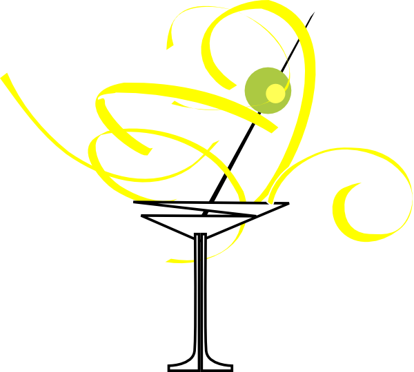 Cocktail Glass Clipart (600x540), Png Download