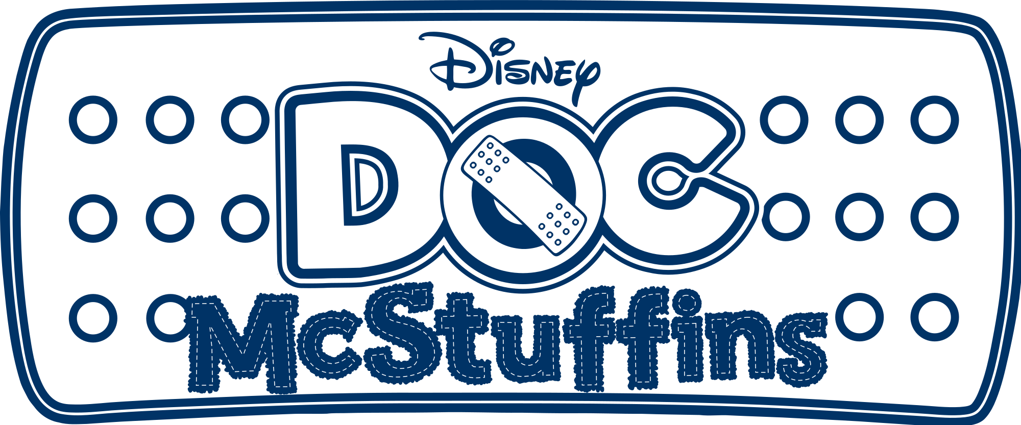Doc Mcstuffins Logo - Stuffy Doc Mcstuffins Coloring Page Clipart (1280x533), Png Download