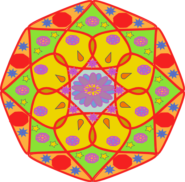 Zen And The Art Of Colouring Clipart (600x590), Png Download