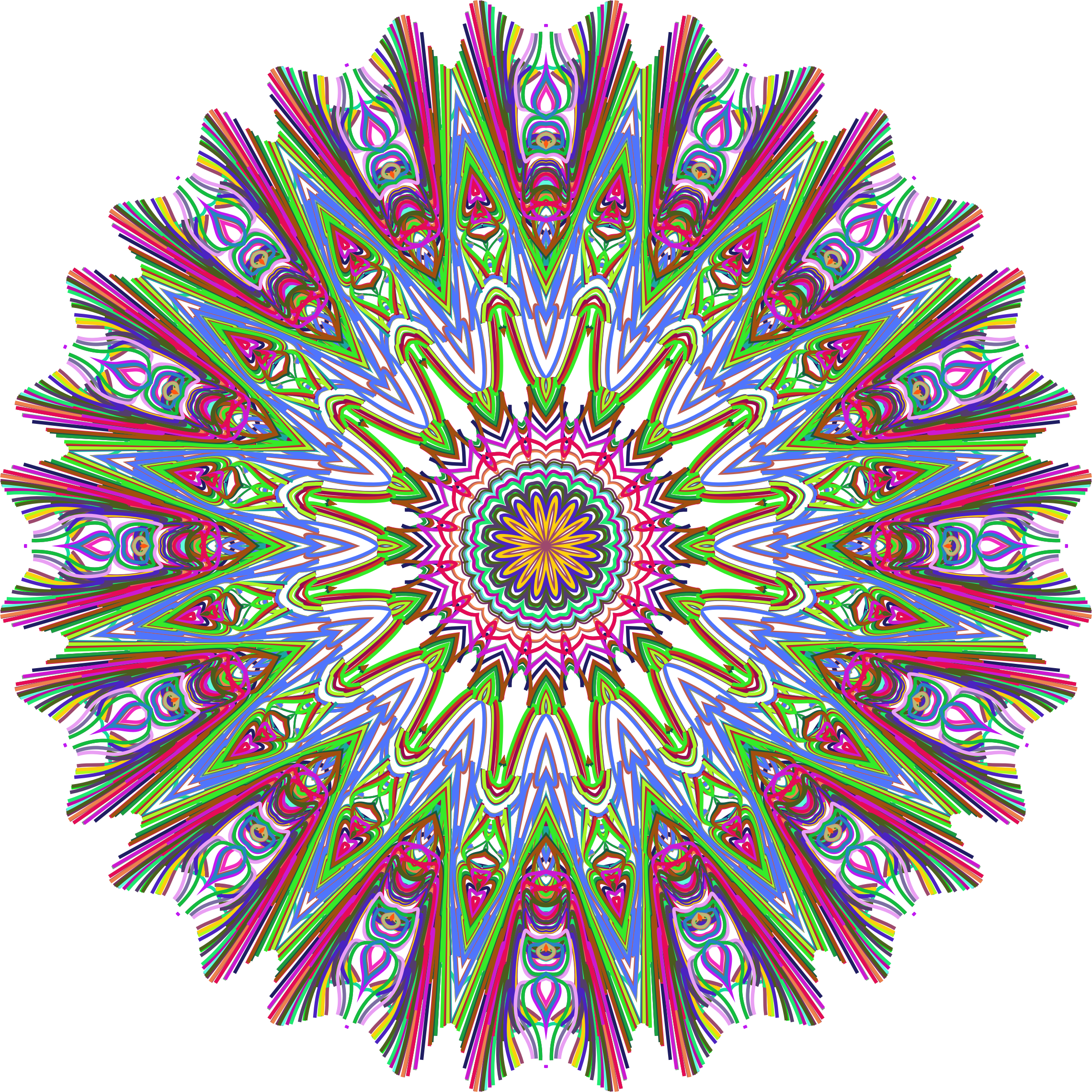 Mandala Line Art 2 No Background Clipart (2280x2280), Png Download