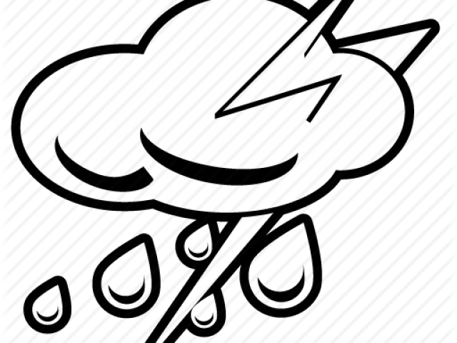 Drawn Lightening Stormcloud - Snow Clipart (640x480), Png Download