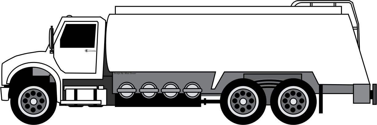 Fuel Truck Clip Art - Png Download (1227x407), Png Download