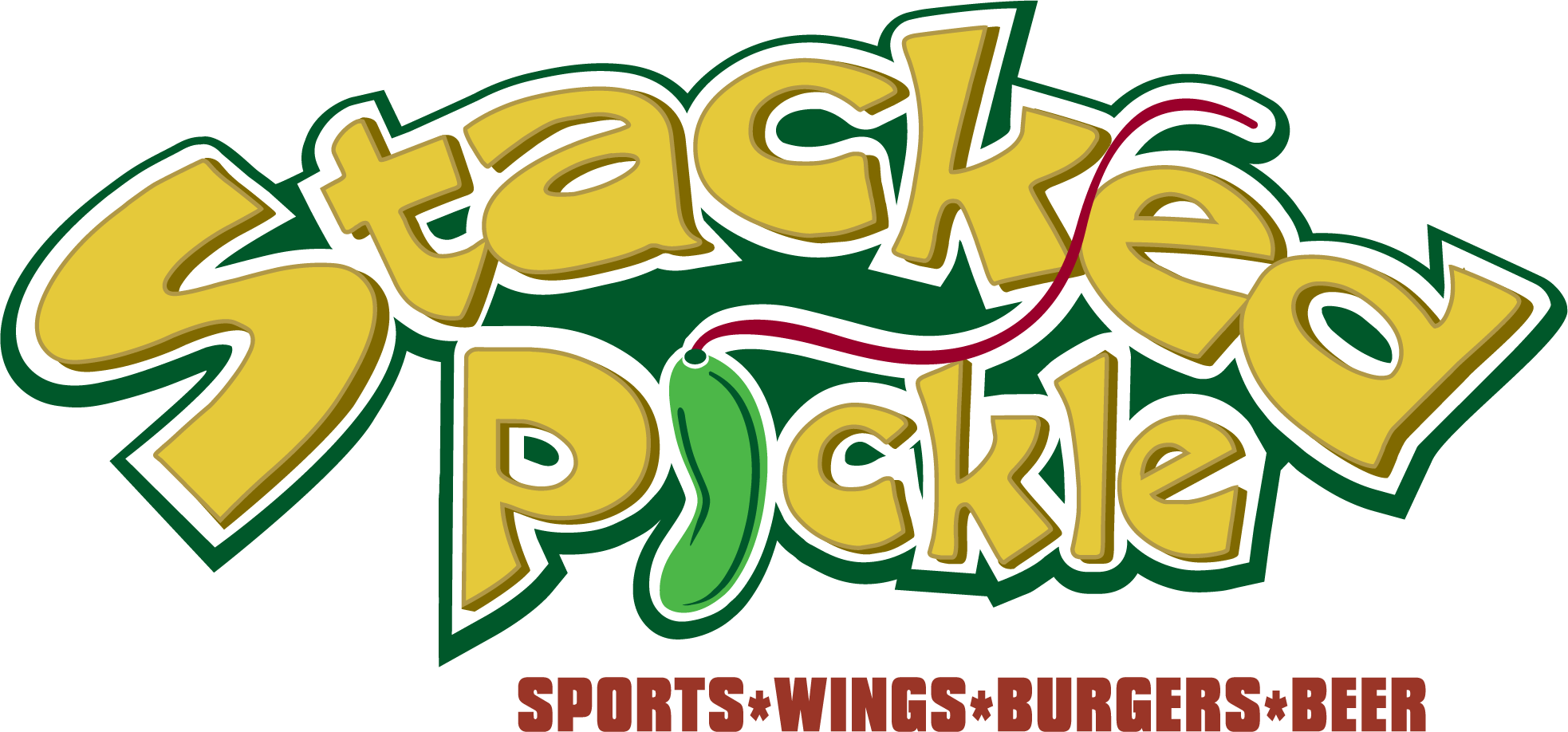 Stacked Pickle - Stacked Pickle Logo Clipart (1966x918), Png Download