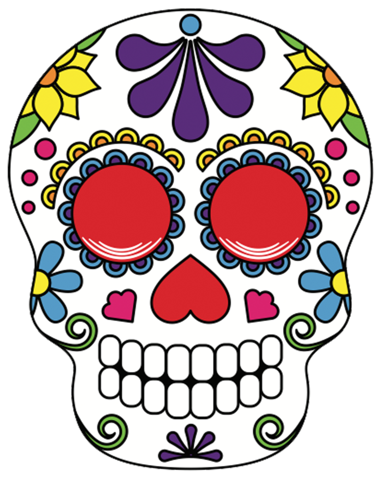 Sugar Skulls Pop Studios Props Clip Art Free Library - Candied Skull Clip Art - Png Download (819x1024), Png Download