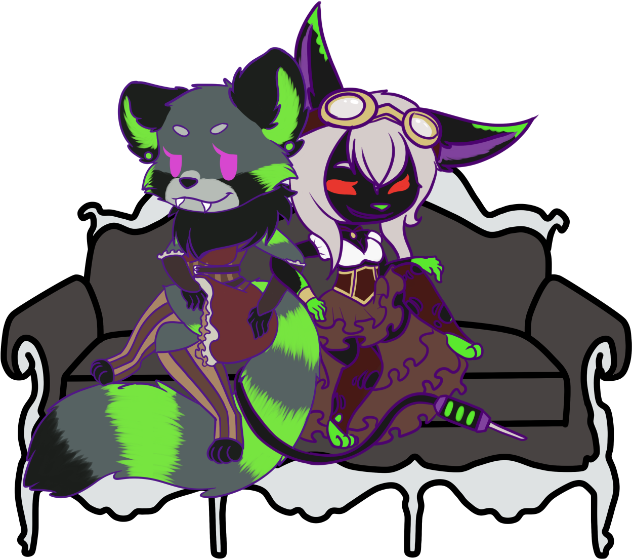 [c] Steampunk Love - Cartoon Clipart (1500x1227), Png Download