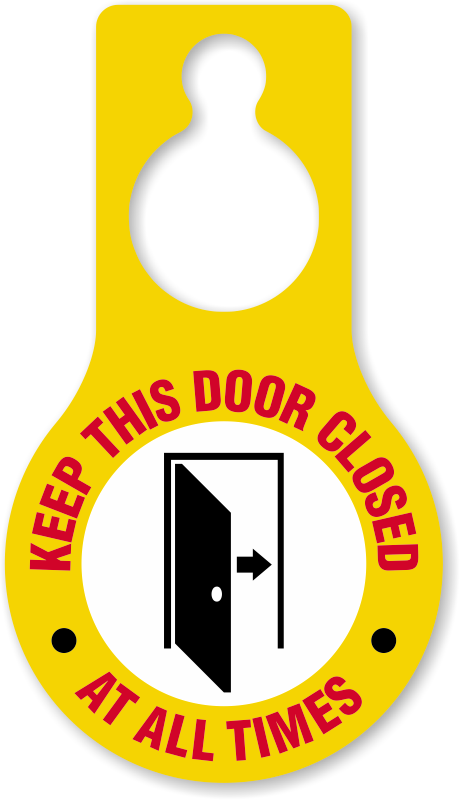 Keep This Door Closed Hang Tag - Limp Bizkit Chocolate Starfish Sticker Clipart (460x800), Png Download