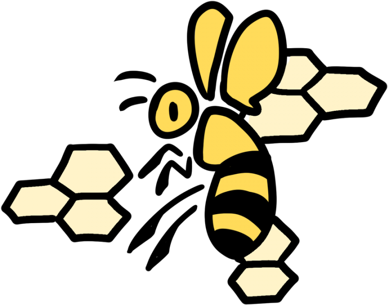 Outside Clipart Beehive - Bee - Png Download (900x900), Png Download