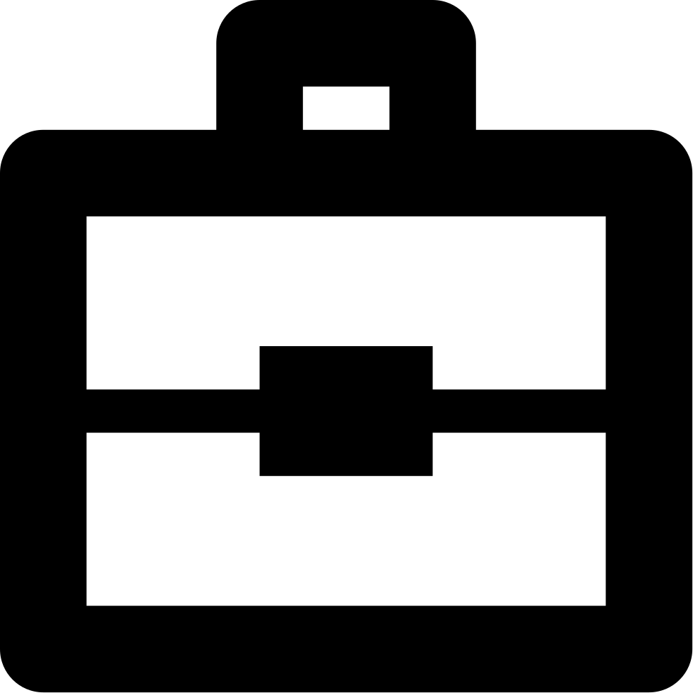 Portfolio Briefcase Suitcase Work Business - Portfolio Icon Clipart (981x981), Png Download