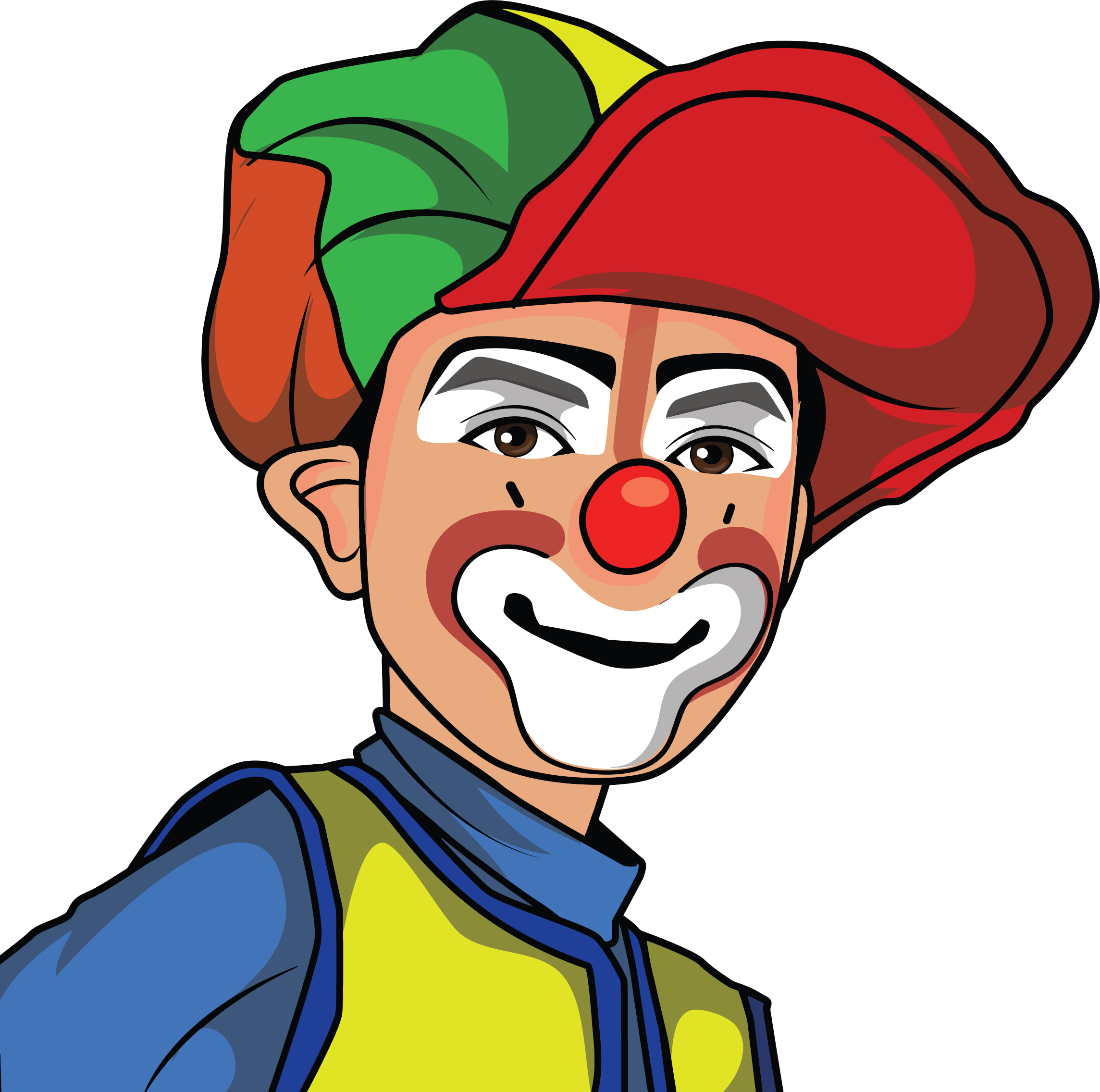 Clown Illustration 6 Clipart (2289x2272), Png Download