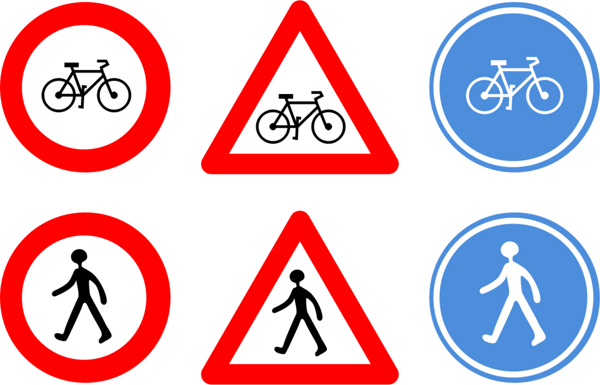 Clipart - Traffic Signs - Biển Báo Giao Thông Vector - Png Download (1148x737), Png Download