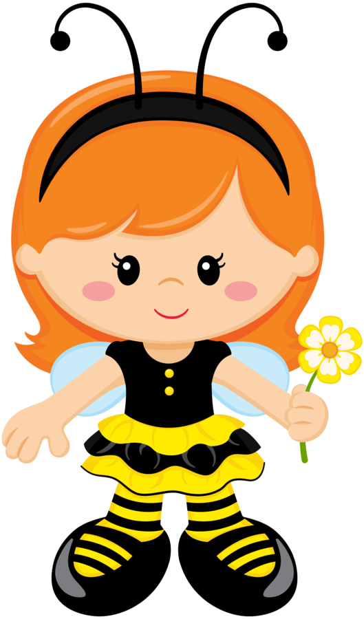 Jemu6ilxnimzj - Menina Abelha Clipart (529x900), Png Download