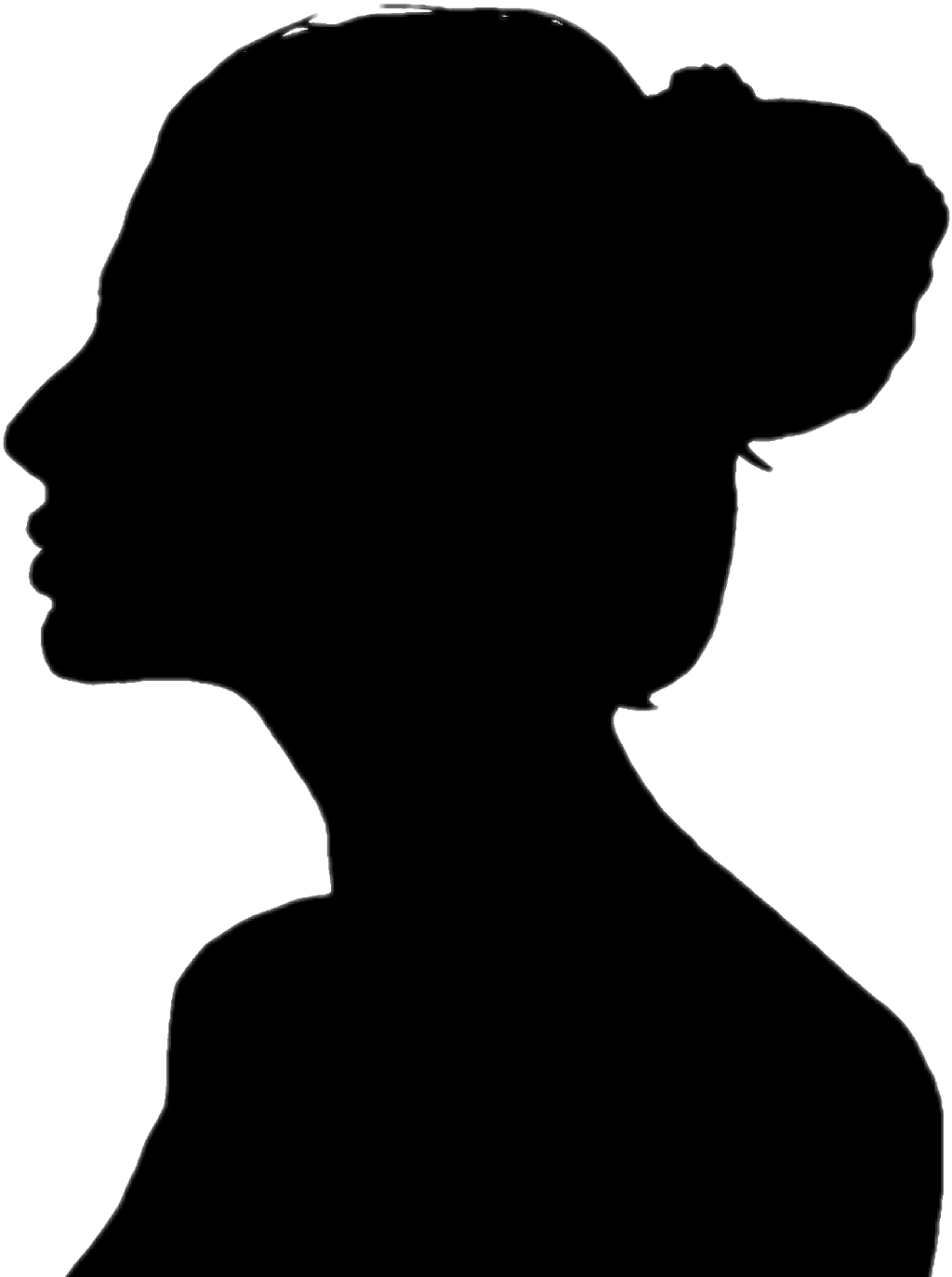 Report Abuse - Silhouettegirl Clipart (1024x1373), Png Download