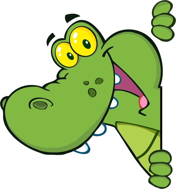 Children To Explore And Think About Opportunities For - Funny Cartoon Alligator Clipart (591x635), Png Download