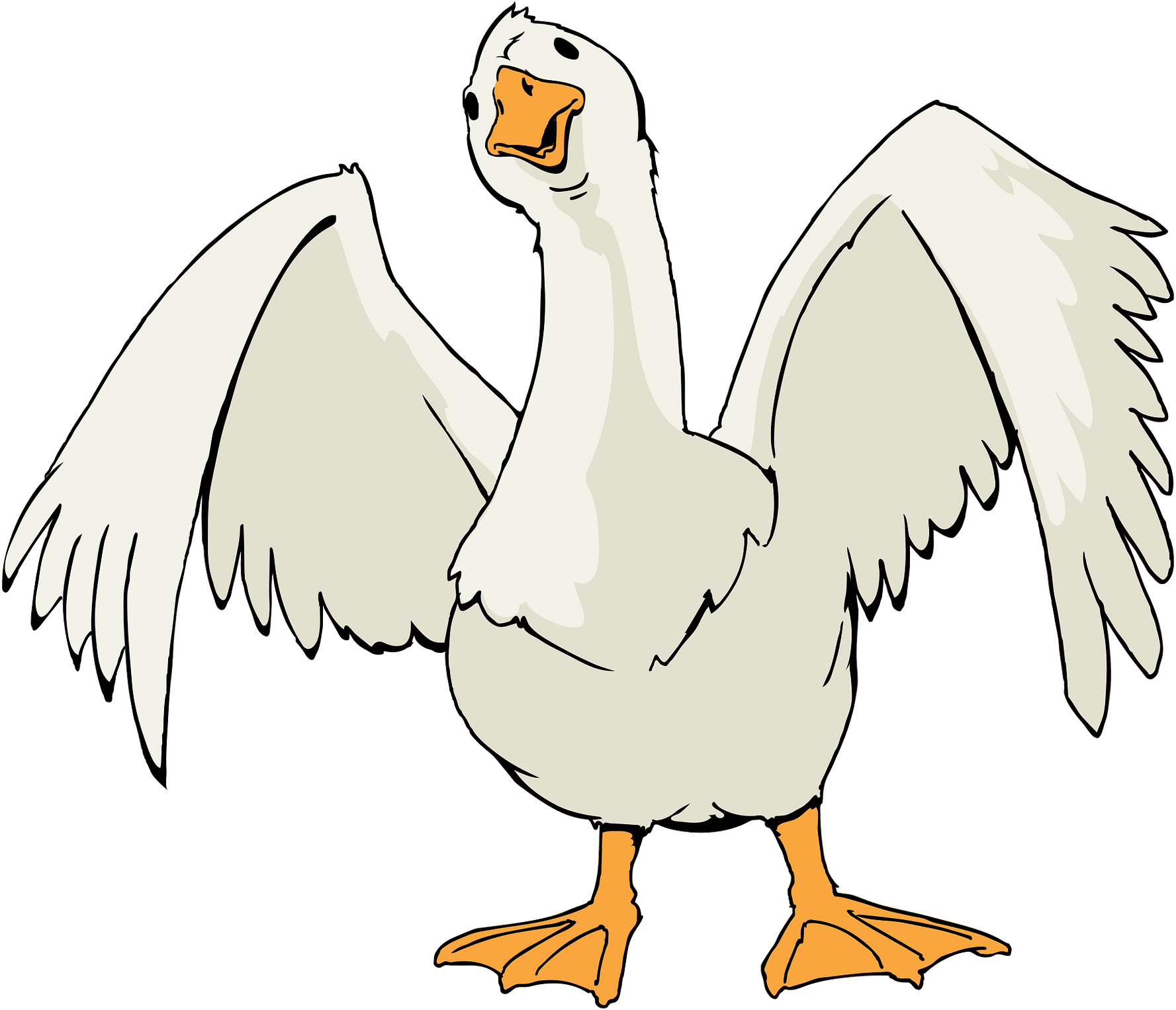 Goose Clipart - Png Download (890x768), Png Download