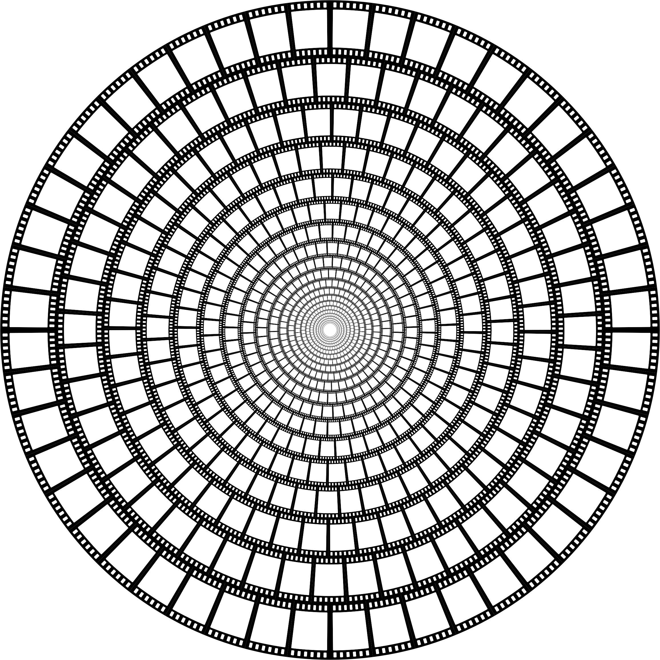 Film Strip Vortex Clipart (2312x2312), Png Download