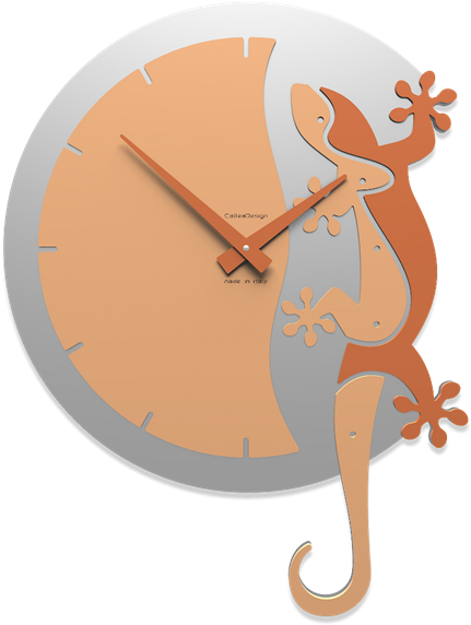 Callea Design Geko Orologio Moderno Da Parete Legno - Designové Hodiny 54-10-2 Calleadesign 59cm (více Barev) Clipart (580x580), Png Download