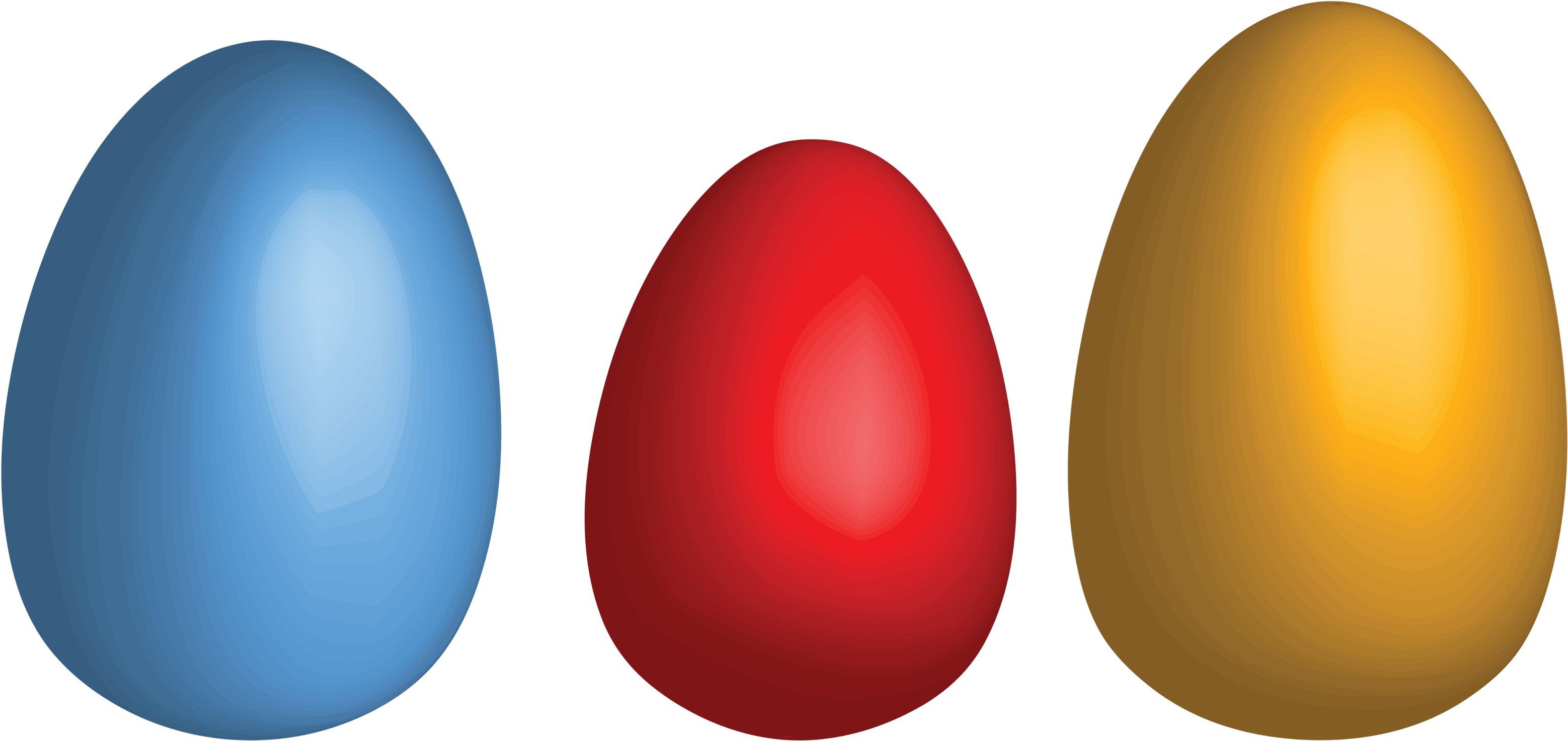 Eggs Png Image Free Download Pictures Of - Colored Eggs Png Clipart (3312x1603), Png Download