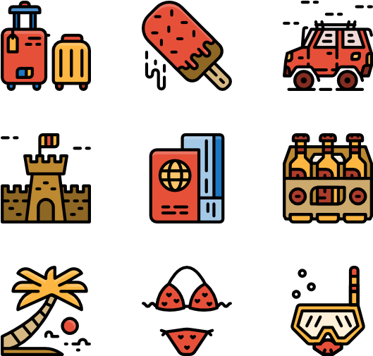 Summertime Vacation - Funfair Icon Clipart (600x564), Png Download