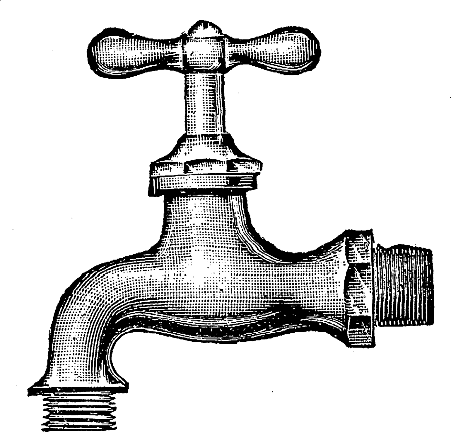 The First Digital Garden Faucet Image Shows An Arrowhead - Tap Clipart (1600x1572), Png Download