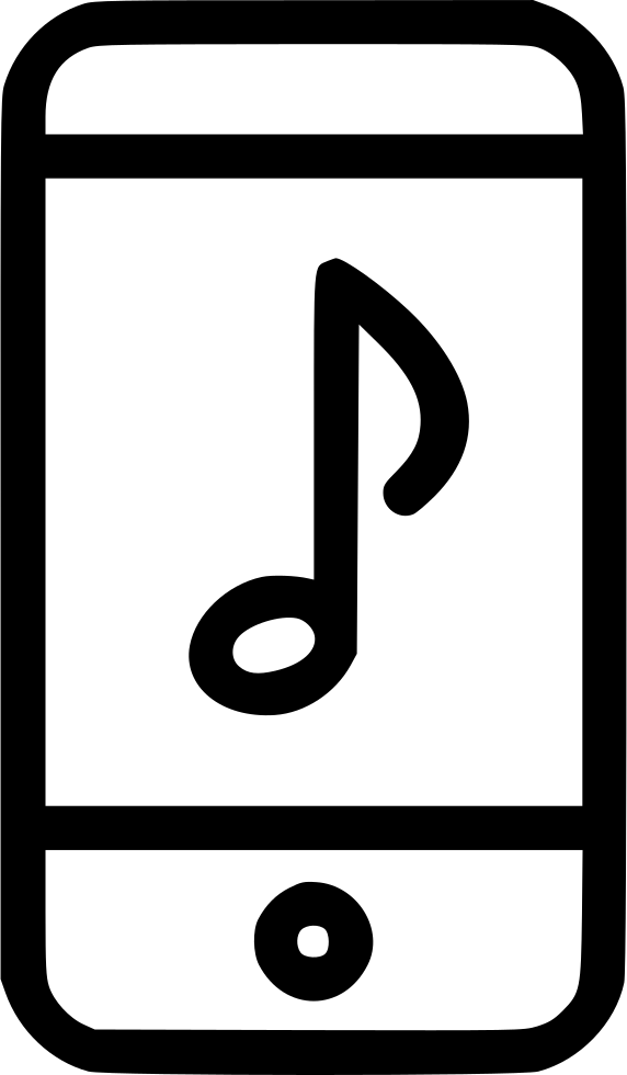 Ipod Clipart Music Note - Mobile Phone - Png Download (572x980), Png Download
