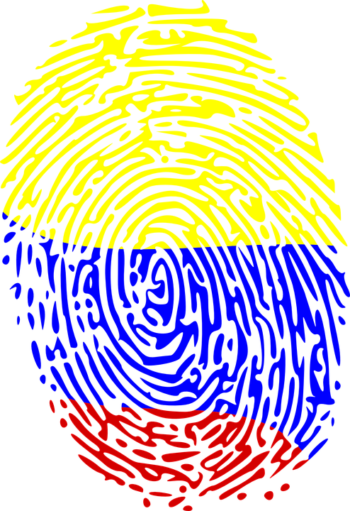 ¿me Voy De Mi País - Blue Fingerprint Transparent Clipart (494x720), Png Download
