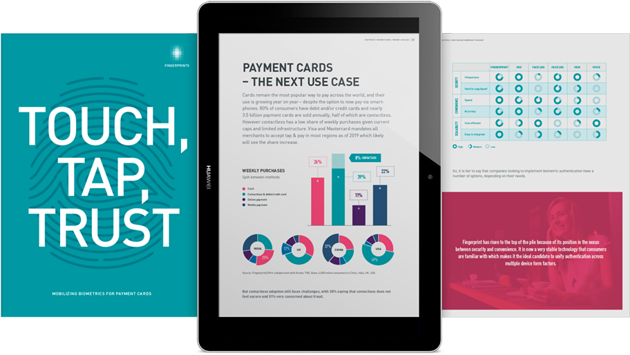Mobilizing Biometrics For Payment Cards - E-book Readers Clipart (986x600), Png Download